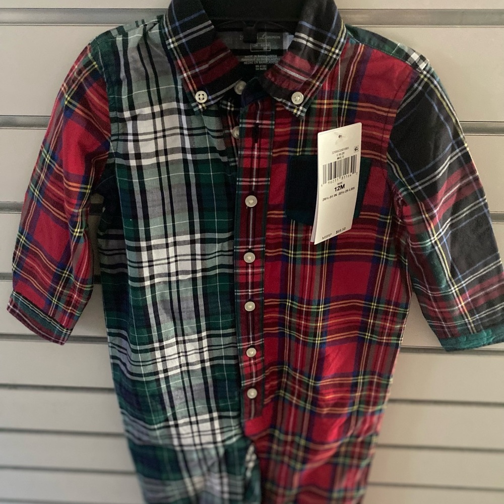 Ralph Lauren Kids Plaid Shirt - Red, Green, Blue